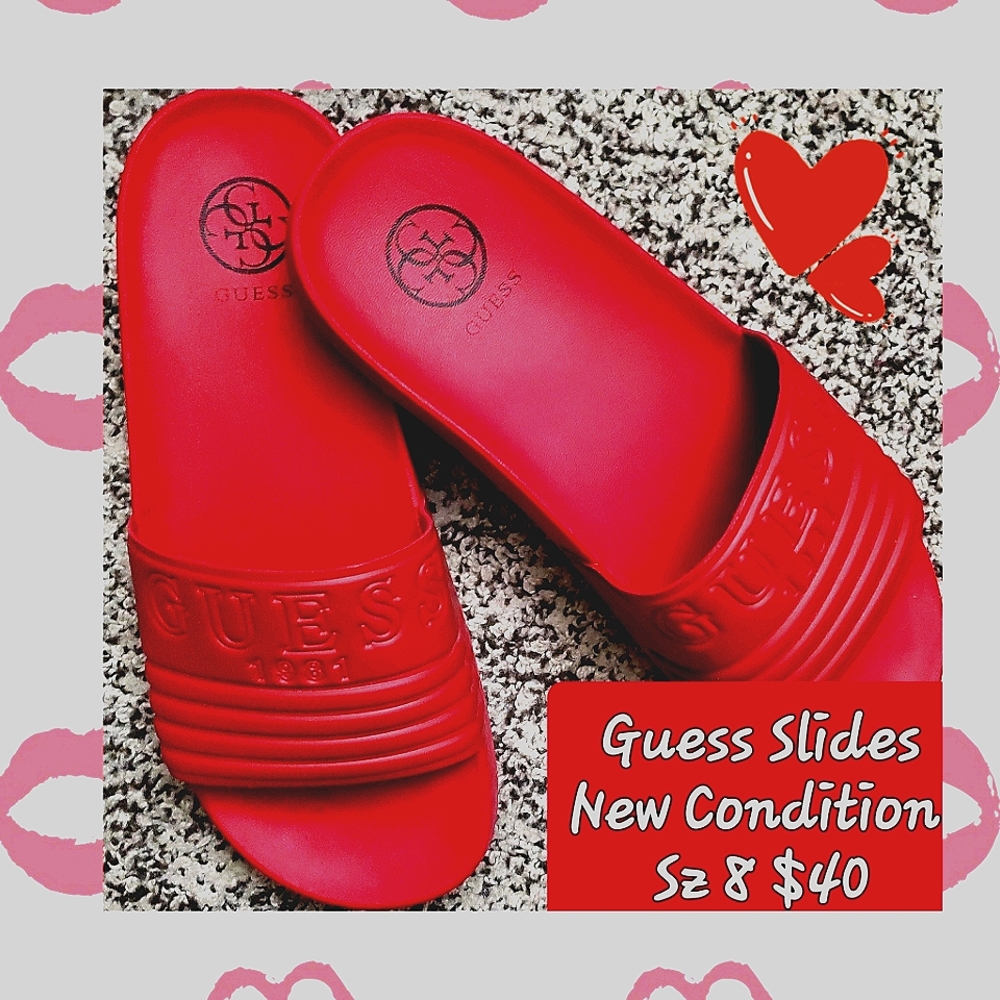 Womens Guess Sz 8 Slides
